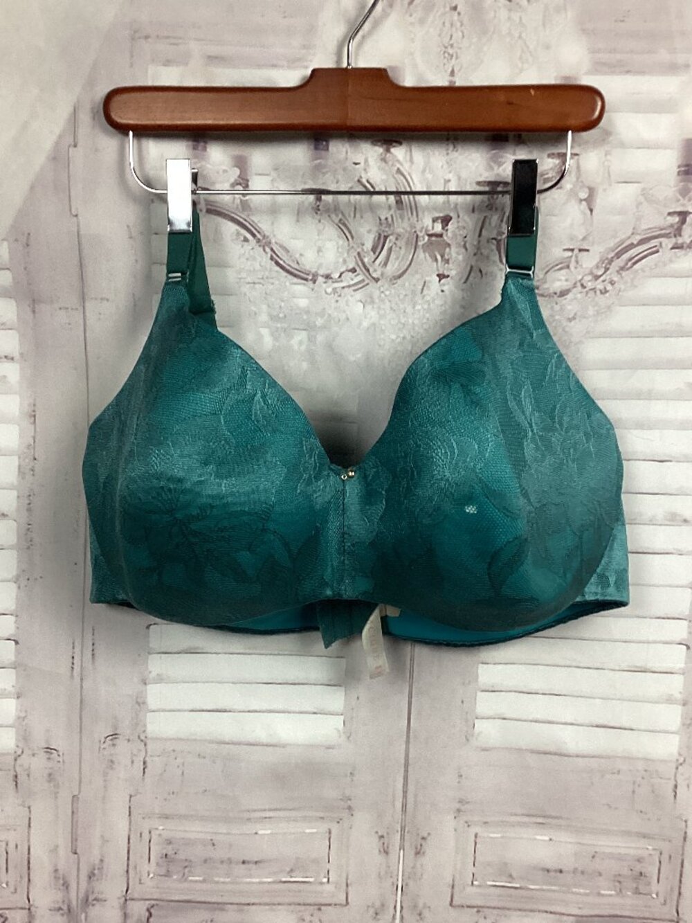 Cacique Bra Green Satin Padded 40G